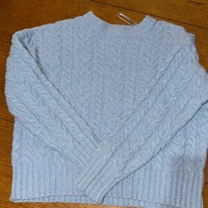Joie Soft Blue Cable Knit Sweater